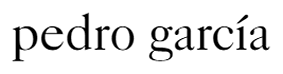 pedro garcia